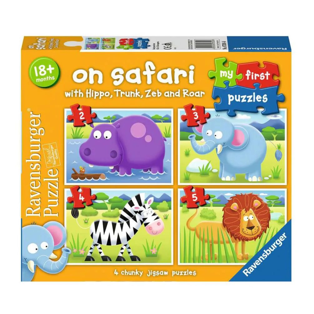 On Safari  4 In a Box My First Puzzles