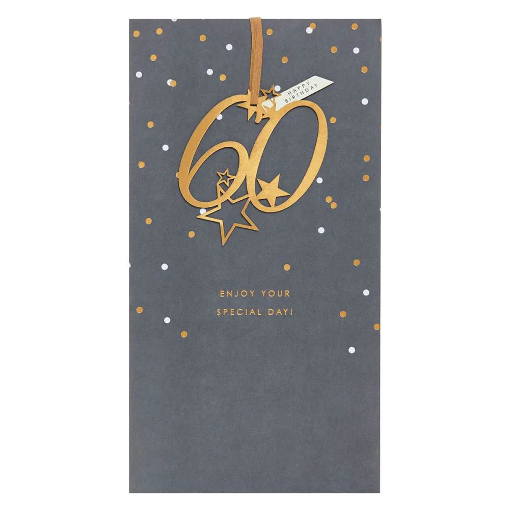 Gold Foil Design 60th Birthday Card