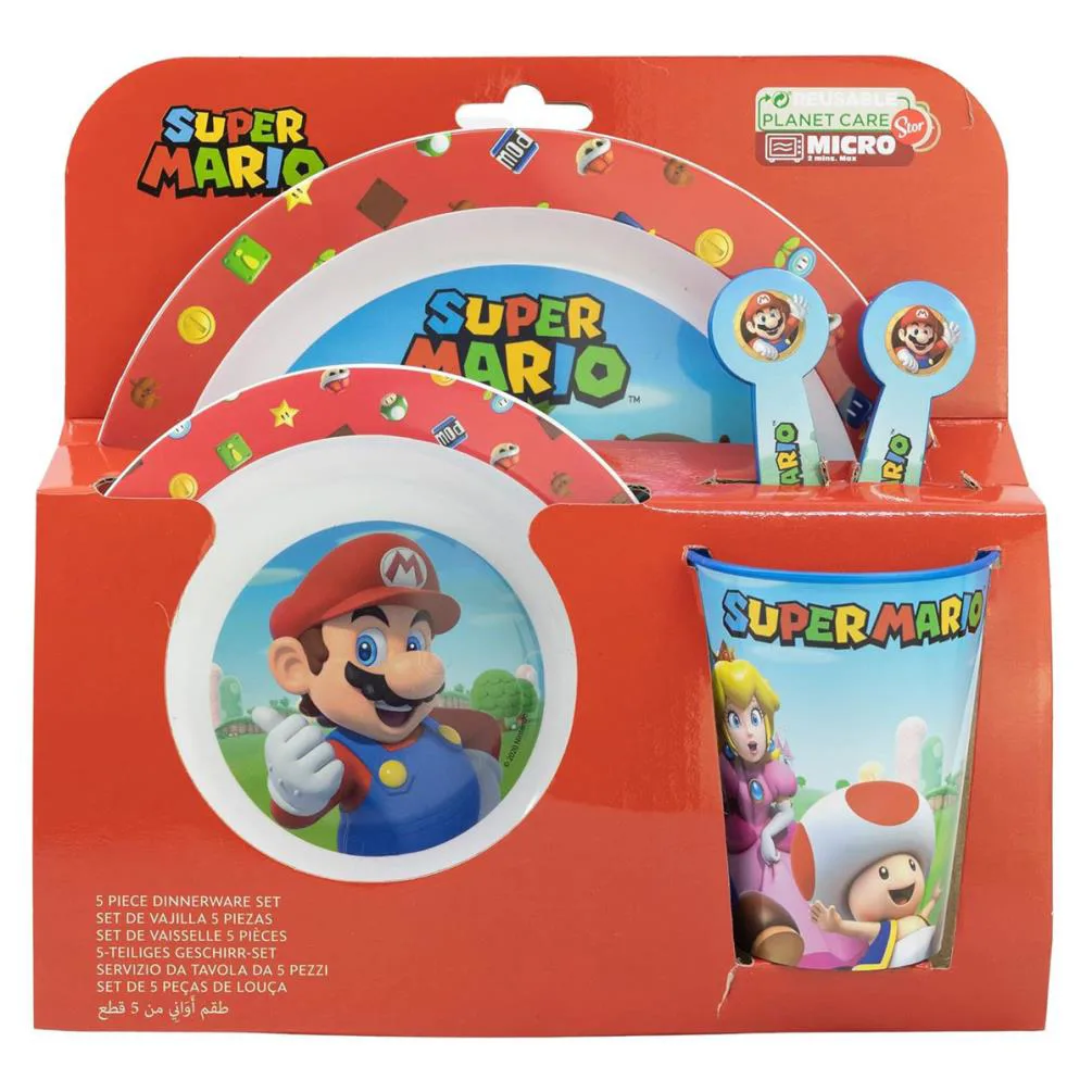 Super Mario 5 Piece Dinnerware Set
