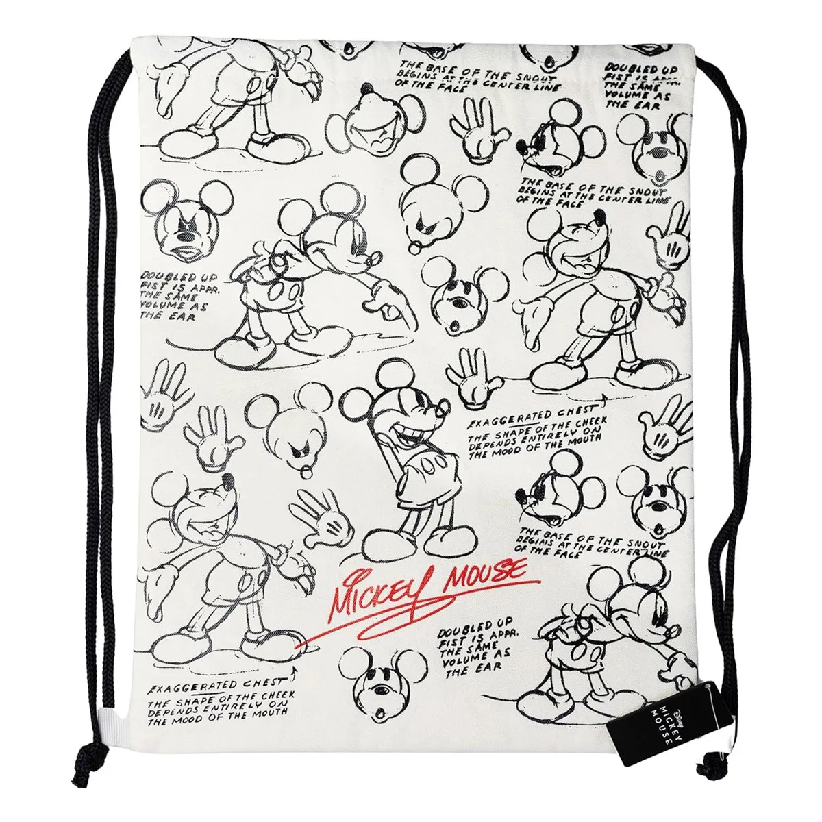 Disney Vintage Mickey Mouse Drawstring Bag