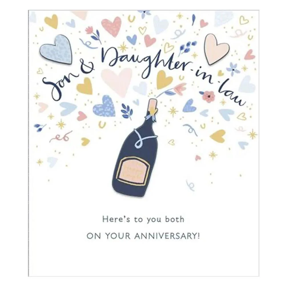 Son & Daughter in Law Anniversary Card