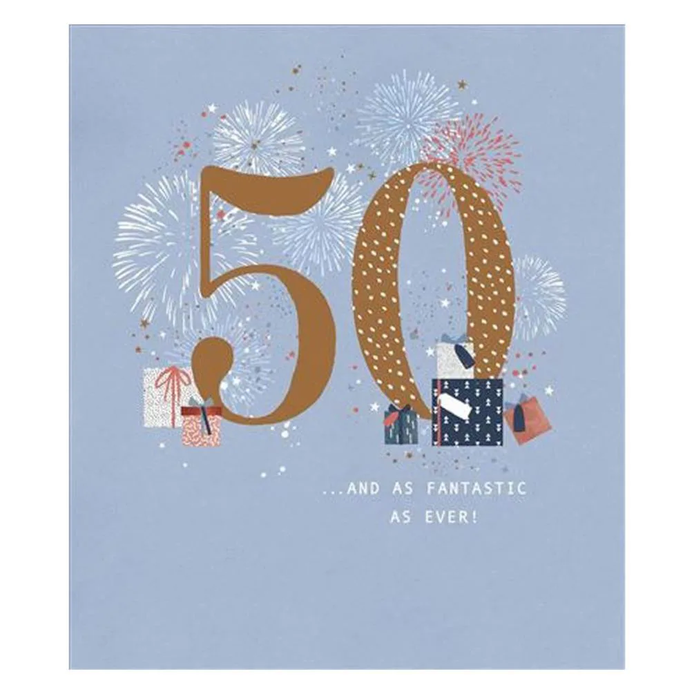 Fantastic as Ever 50th Birthday Card