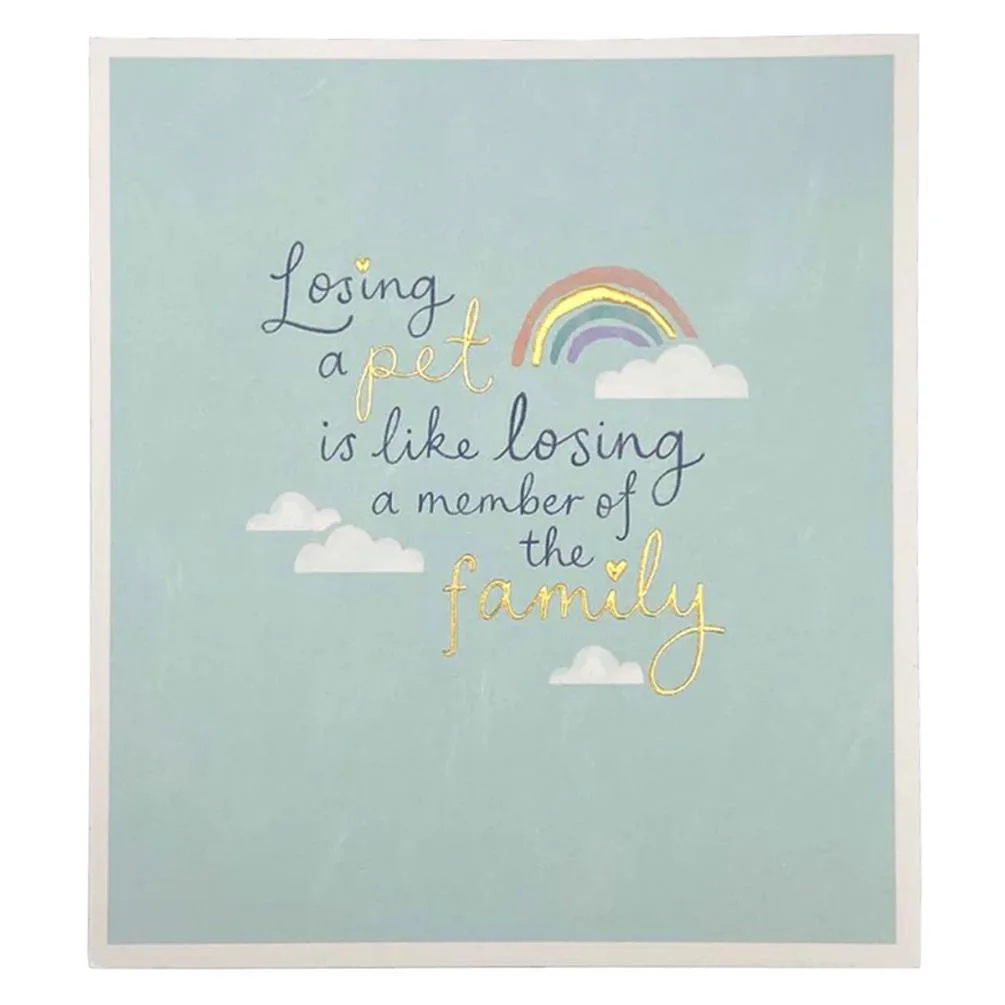 Loss of Pet Rainbow Sympathy Card