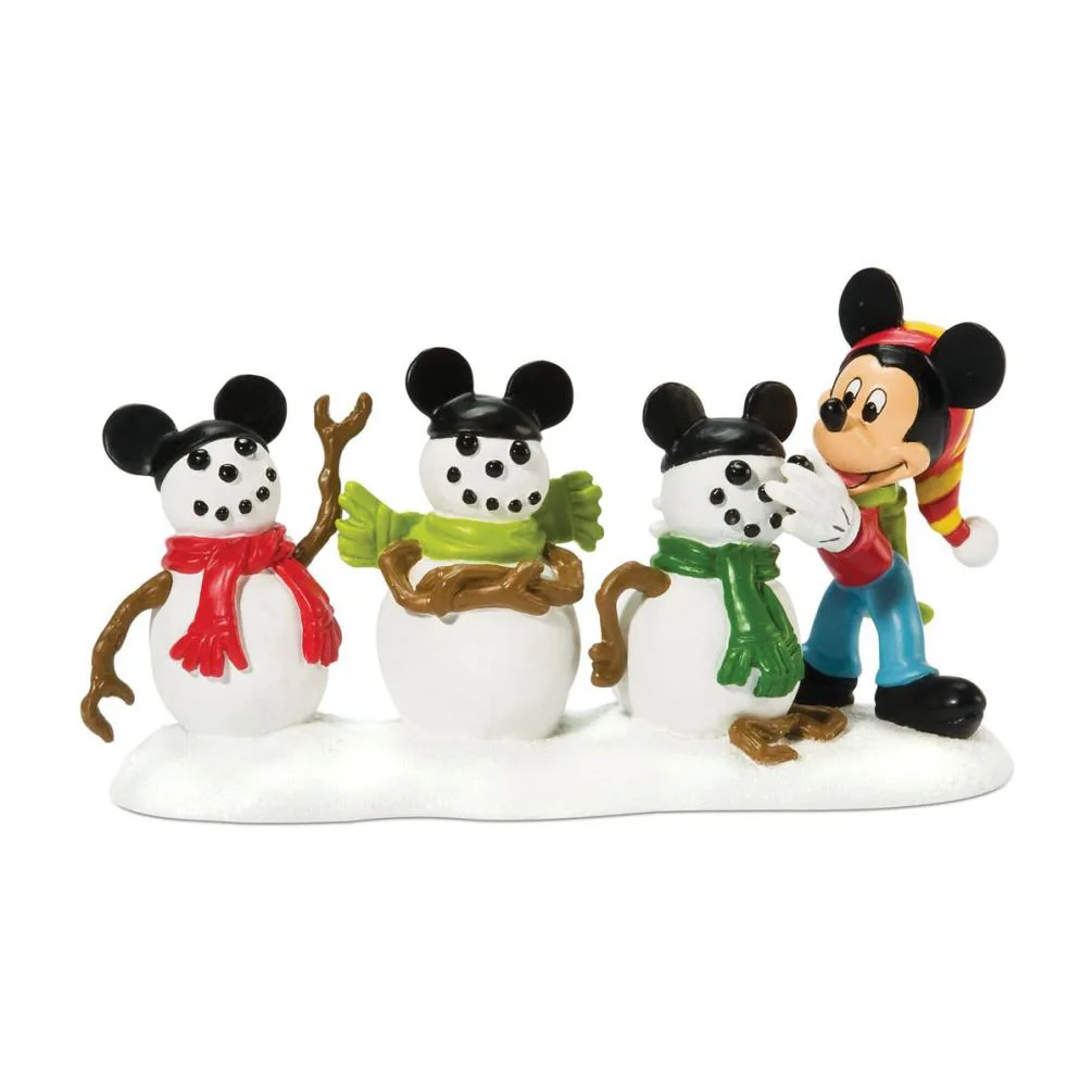 Disney Village Mickey Mouse Three Mouseketeers Figurine
