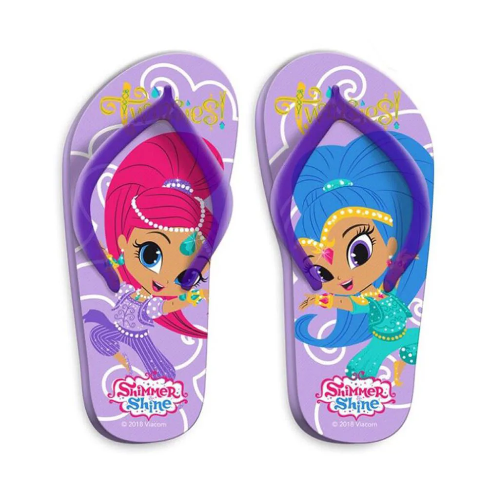 Shimmer & Shine Purple Flip Flops