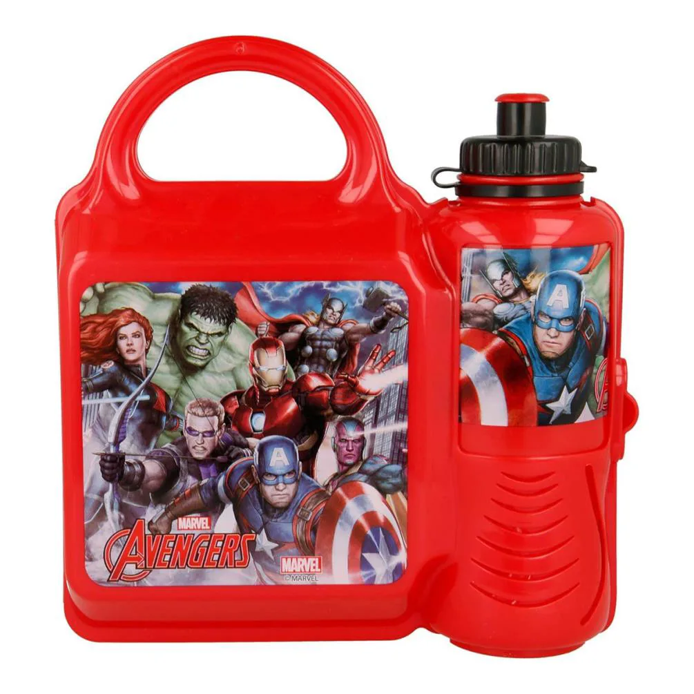 Marvel Avengers Lunch Box & Bottle Combo Set