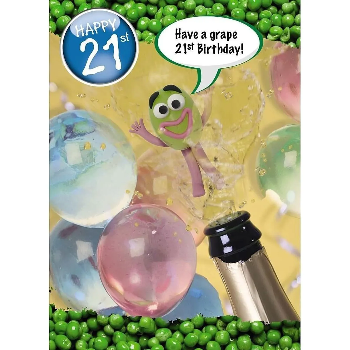 Violent Veg Have A Grape 21st Birthday Funny Card