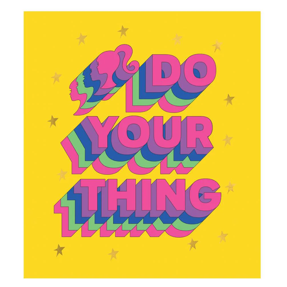 Do Your Thing Barbie Square Card