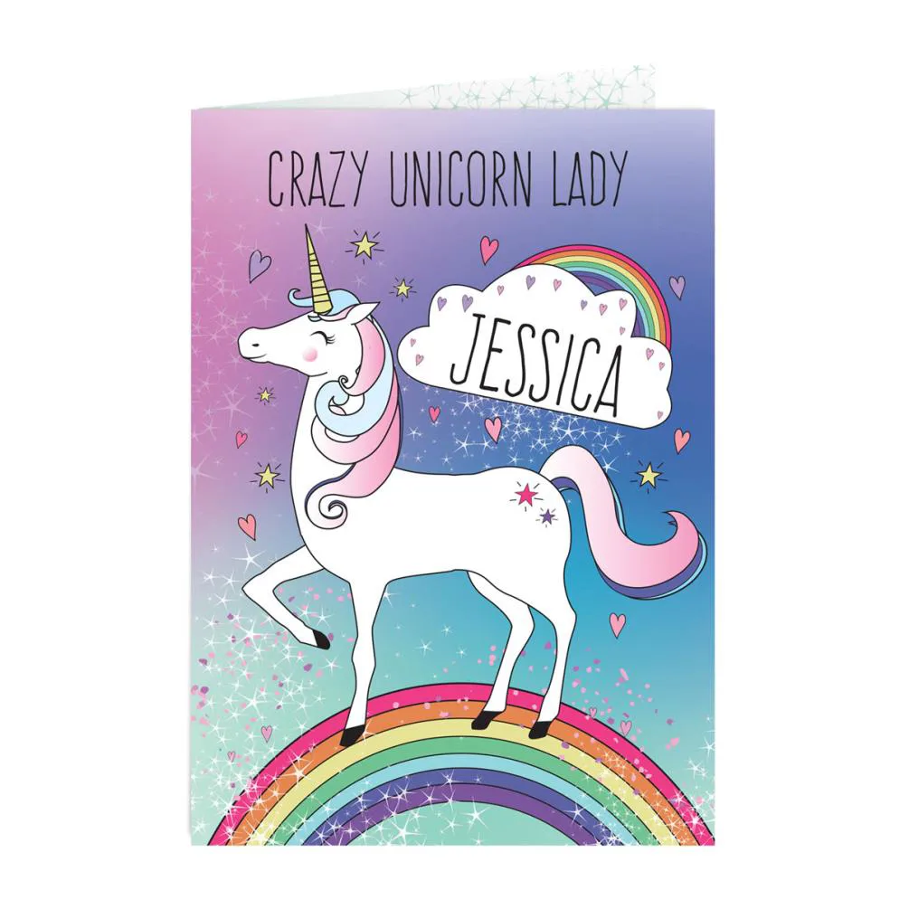 Personalised Unicorn Card