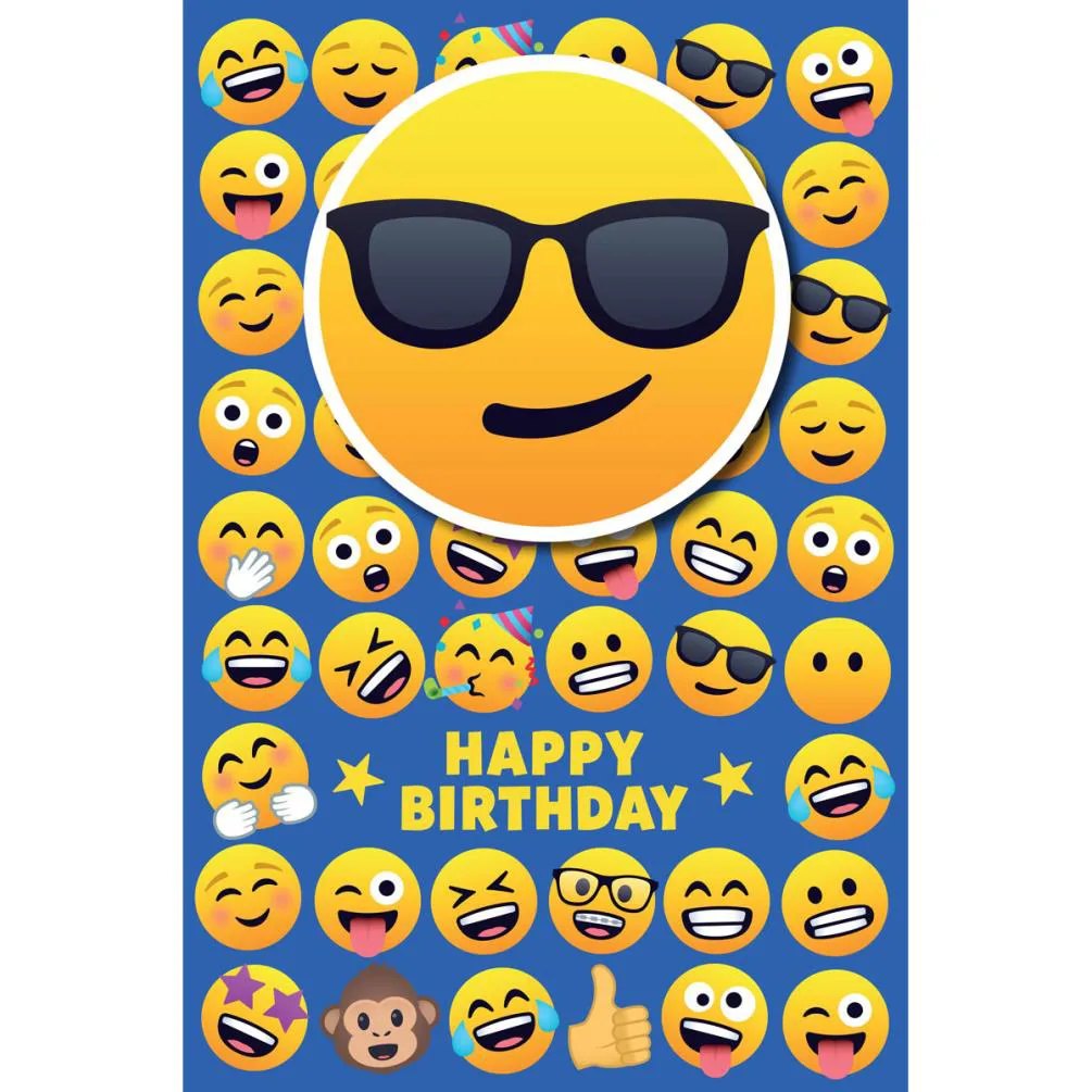 Happy Birthday Joy Pixels Emoji Birthday Card
