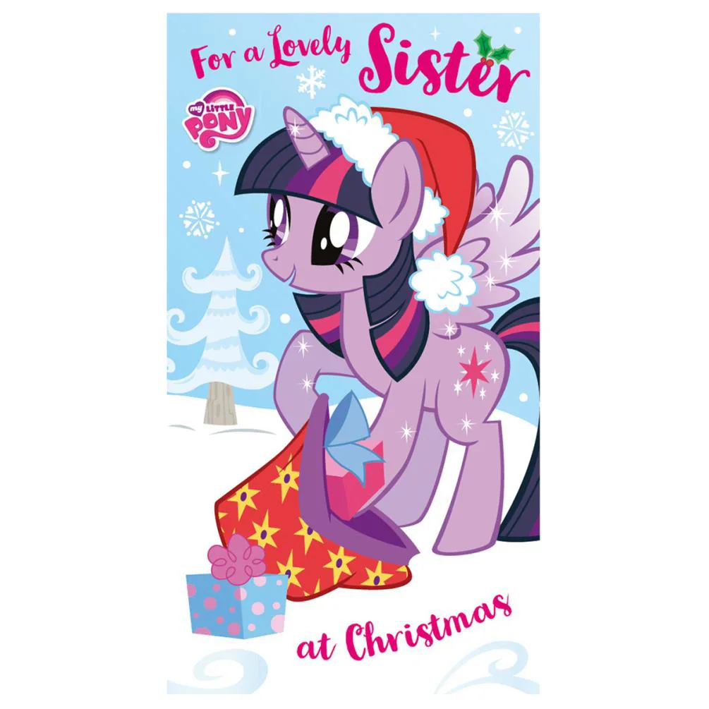 My Little Pony Lovely Sister Christmas Card