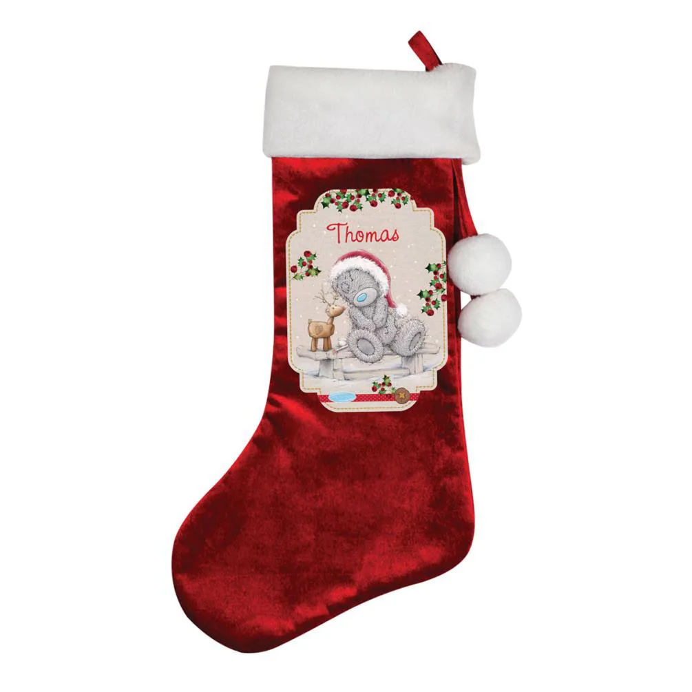 Personalised Me to You Reindeer Luxury Stocking