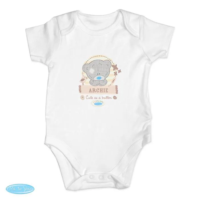 Personalised Tiny Tatty Teddy Baby Vest 3-6 Months £10.99