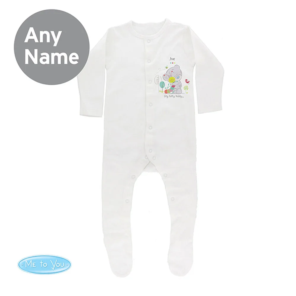 Personalised Tiny Tatty Teddy Cuddle Bug Baby Grow 12-18 mths £16.99