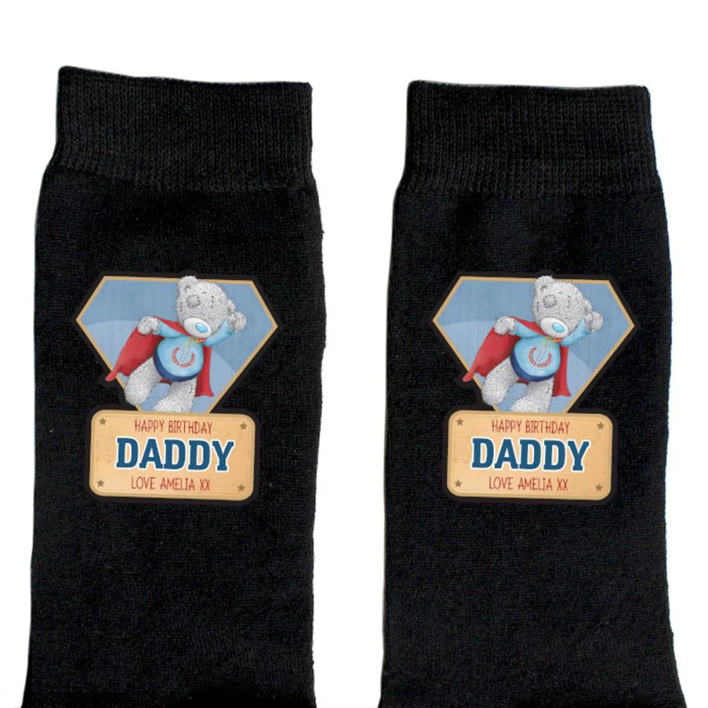 Personalised Me to You Super Hero Mens Socks