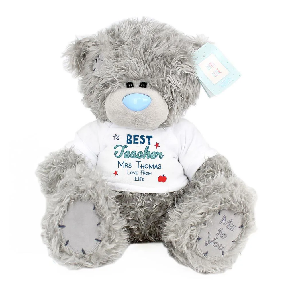 Personalised 10" Best Teacher T-Shirt Me to You Bear
