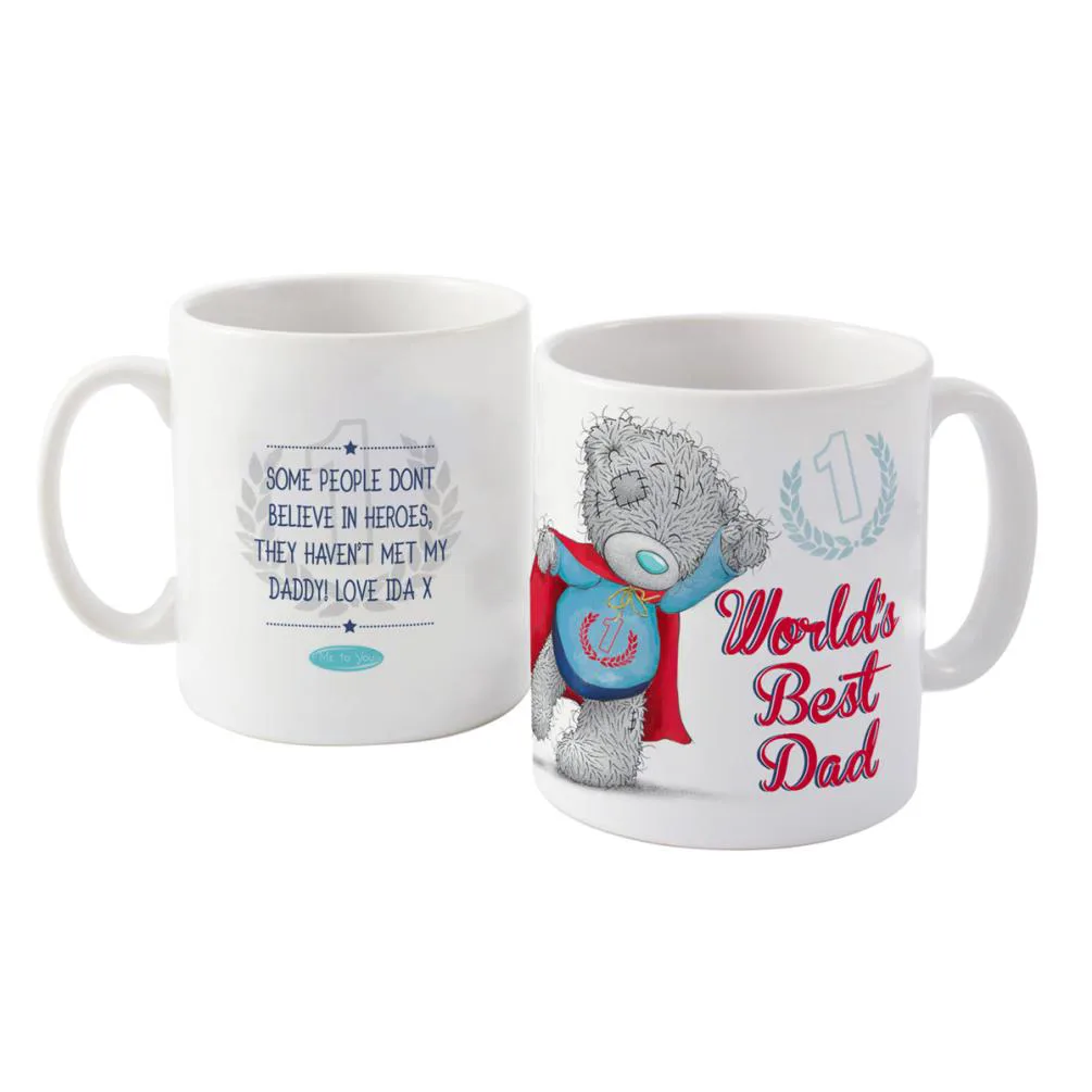 Personalised Me to You Bear Super Dad Mug