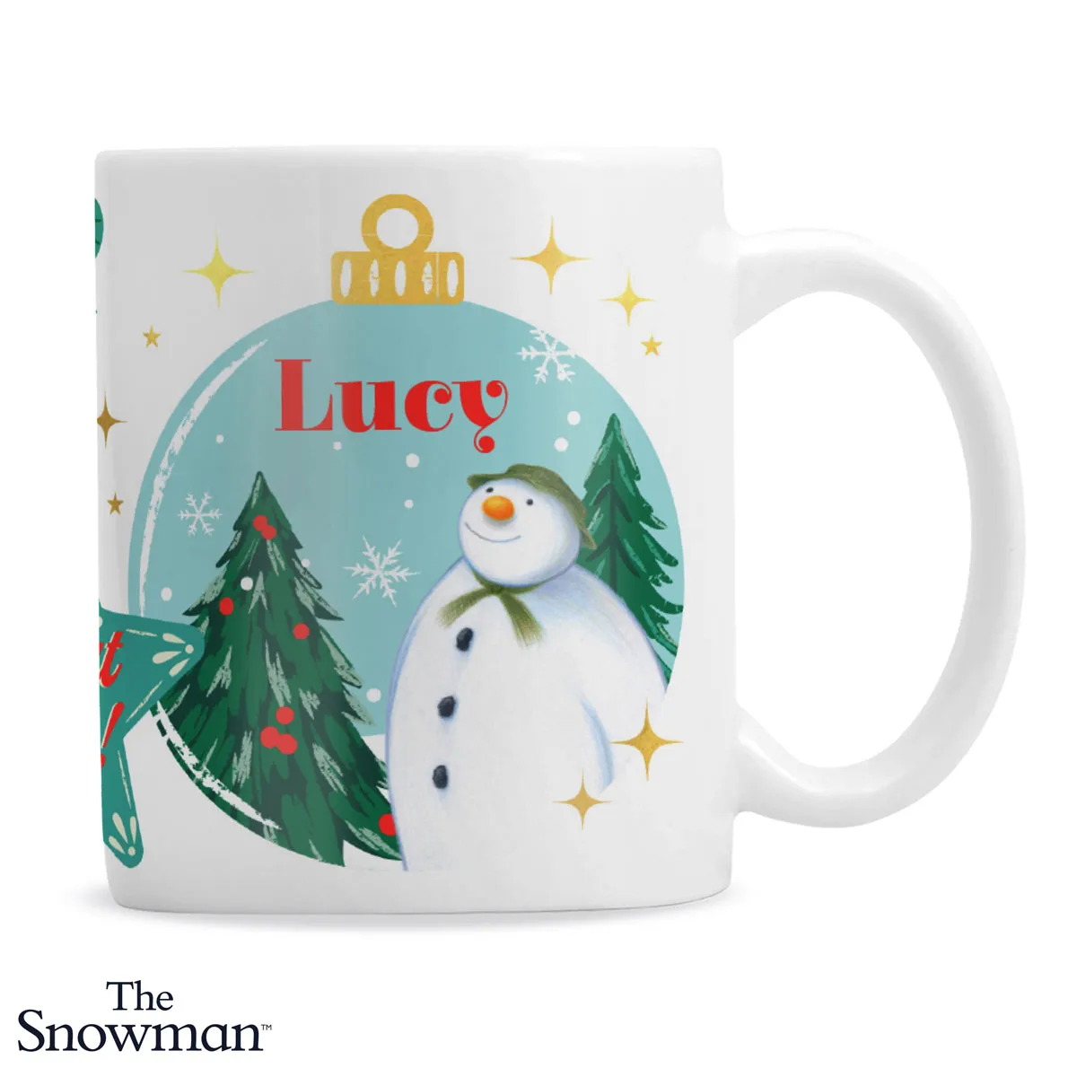 Personalised The Snowman Christmas Wishes Ceramic Mug