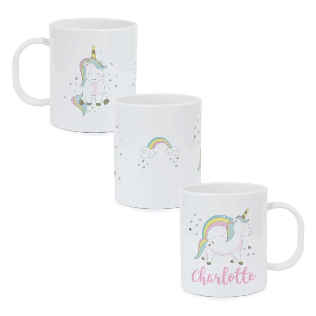 Personalised Baby Unicorn Plastic Mug