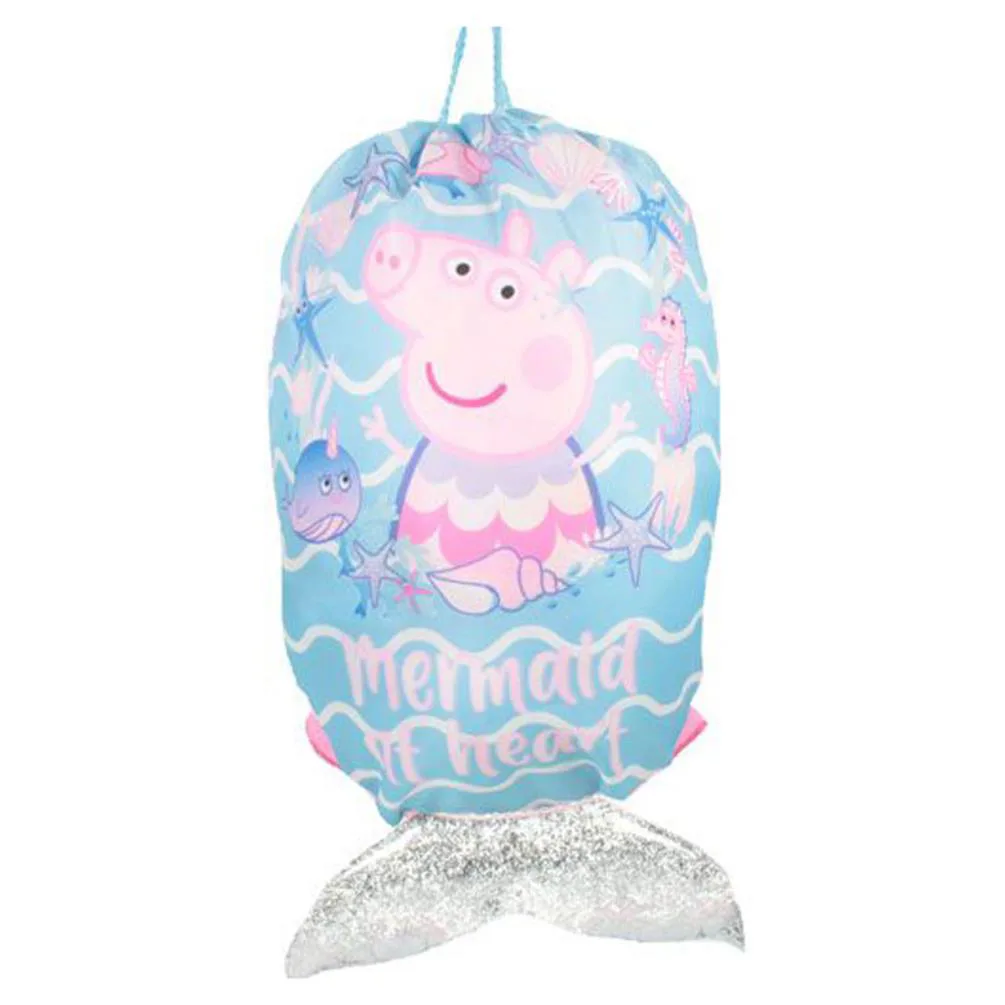 Peppa Pig Mermaid At Heart Drawstring Bag