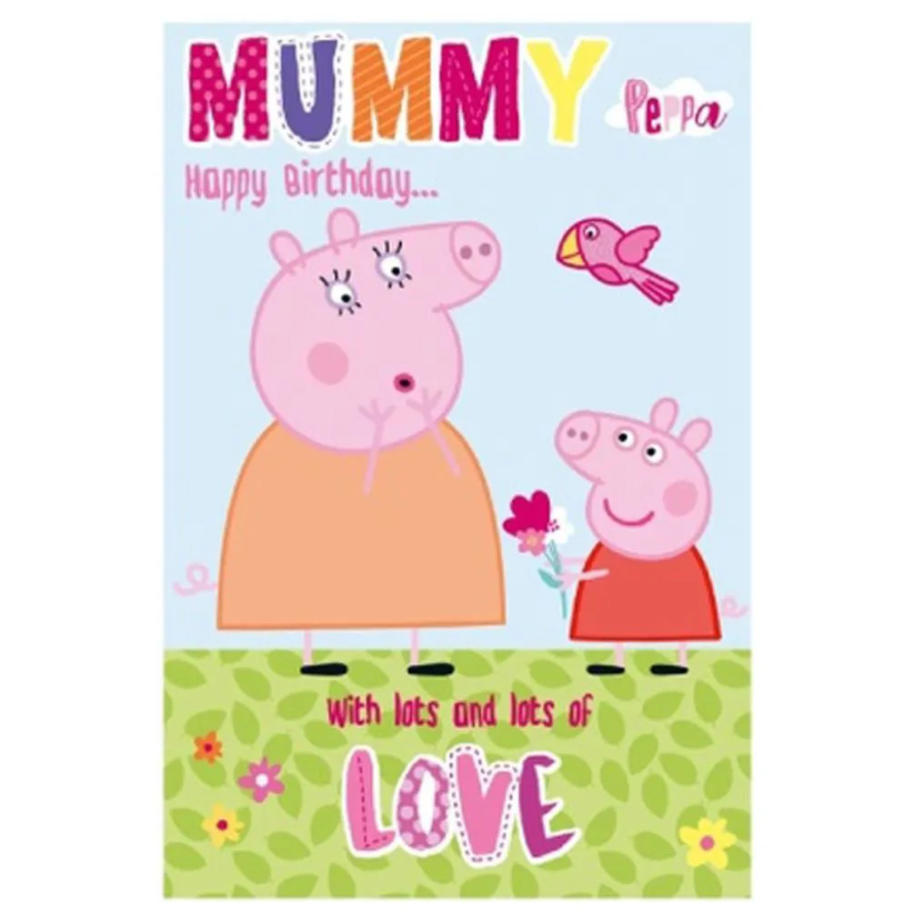 Mummy Peppa Pig Birthday Card