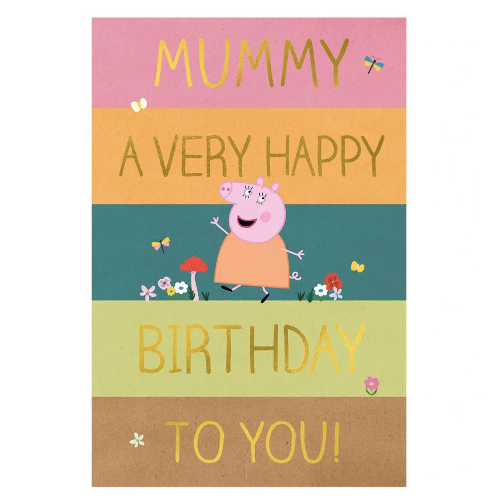 Mummy Peppa Pig Very Happy Birthday Card
