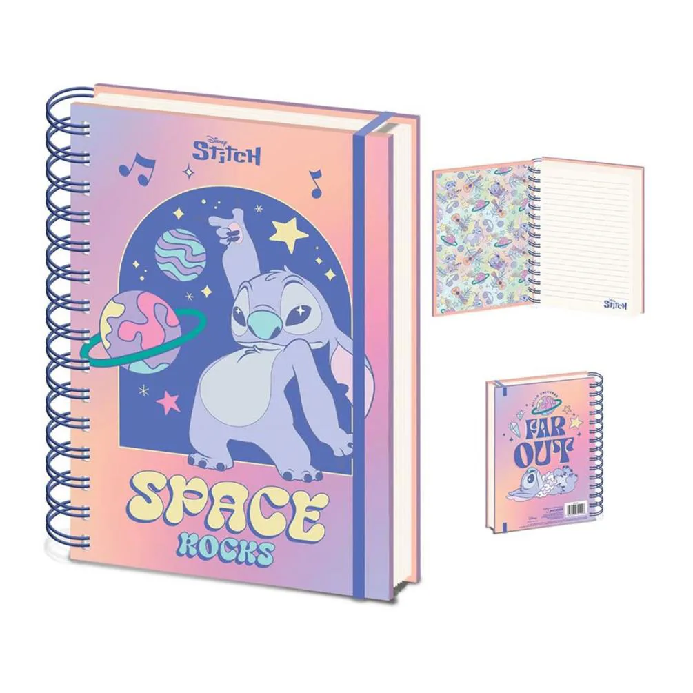 Disney Lilo & Stitch Planetary A5 Wiro Notebook