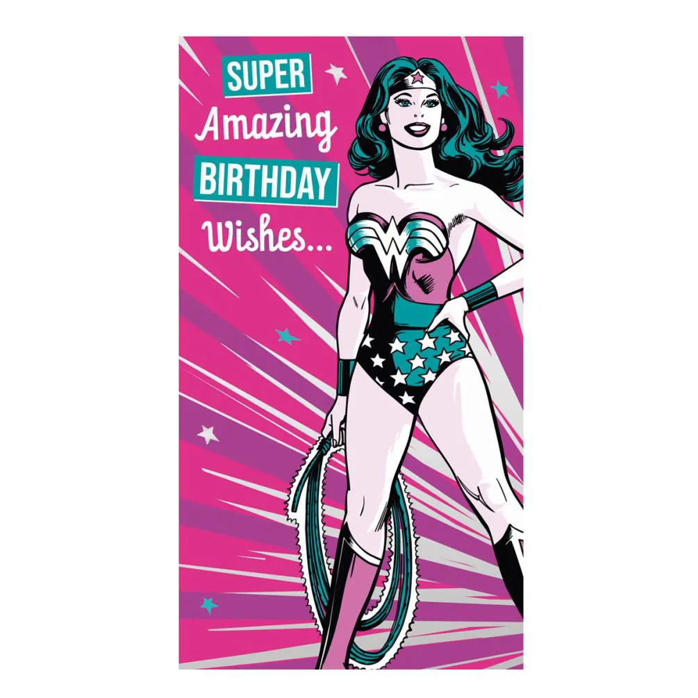 Birthday Wishes Wonder Woman Birthday Card