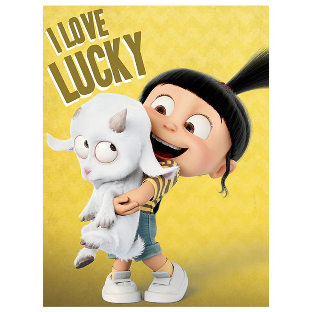 Despicable Me Agnes & Uni Goat Canvas Print (60cm x 80cm)