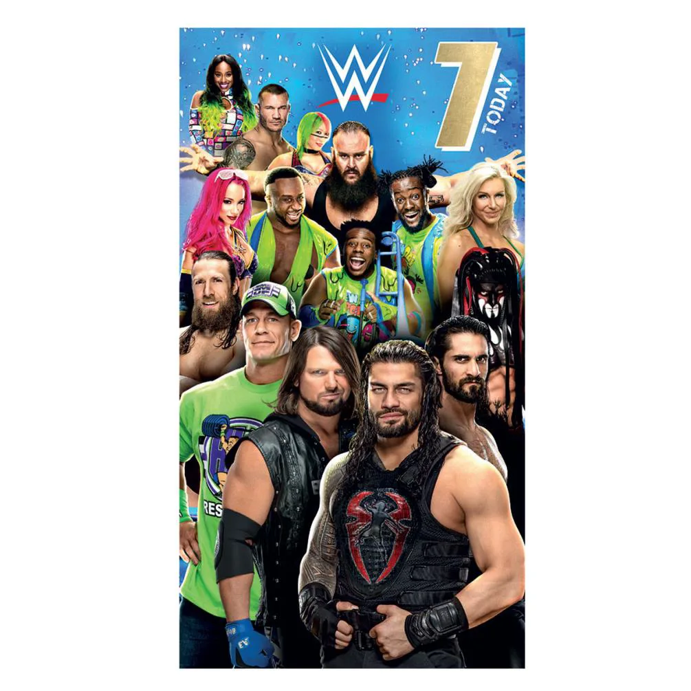 7 Today WWE 7th Birthday Card