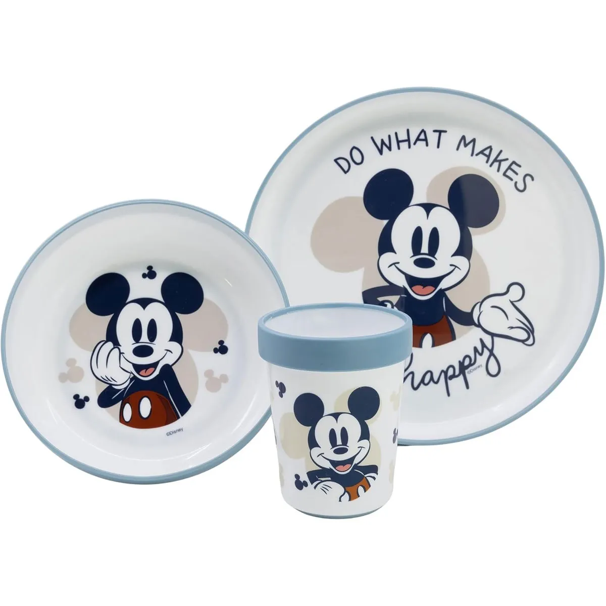 Disney Mickey Mouse 3 Piece Dinnerware Set Extra Image 1