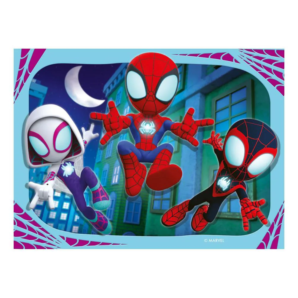 Spidey & His Amazing Friends 4 in a Box Jigsaw Puzzles Extra Image 1
