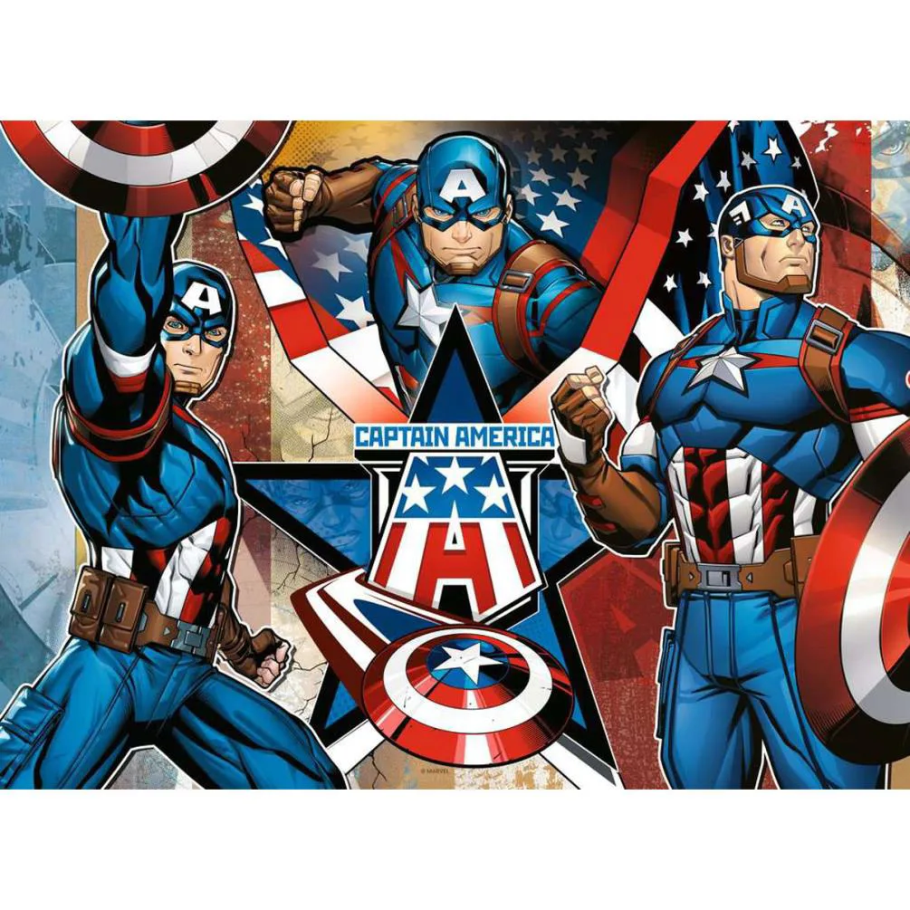 Marvel Avengers Captain America 100pc XXL Jigsaw Puzzle Extra Image 1