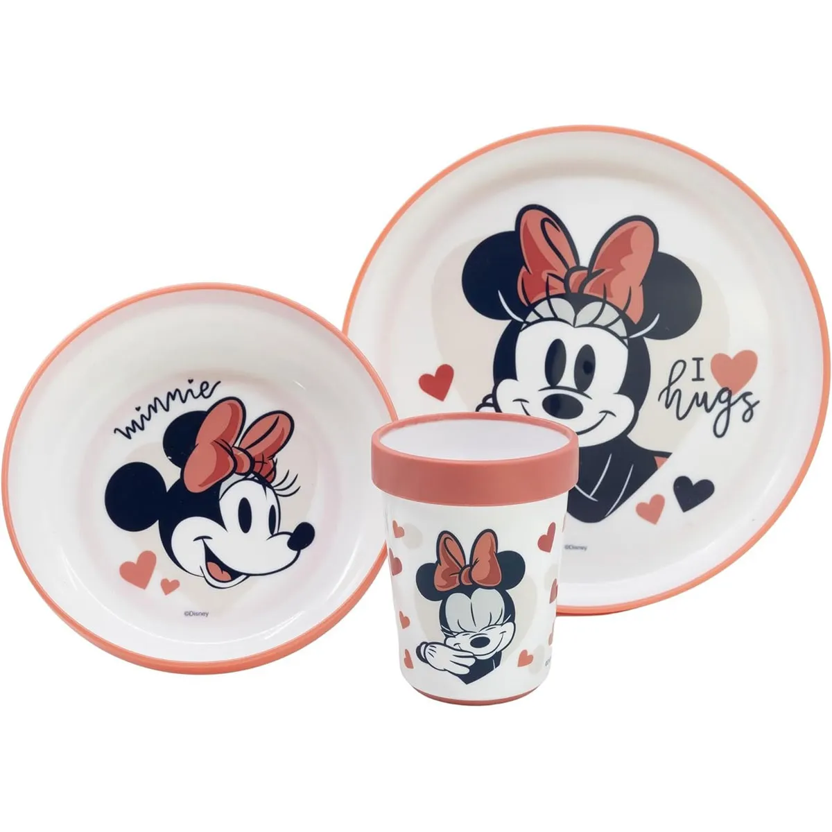 Disney Minnie Mouse 3 Piece Dinnerware Set Extra Image 1