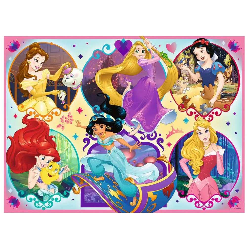 Disney Princess Mosaic Collection XXL 100pc Jigsaw Puzzle Extra Image 1