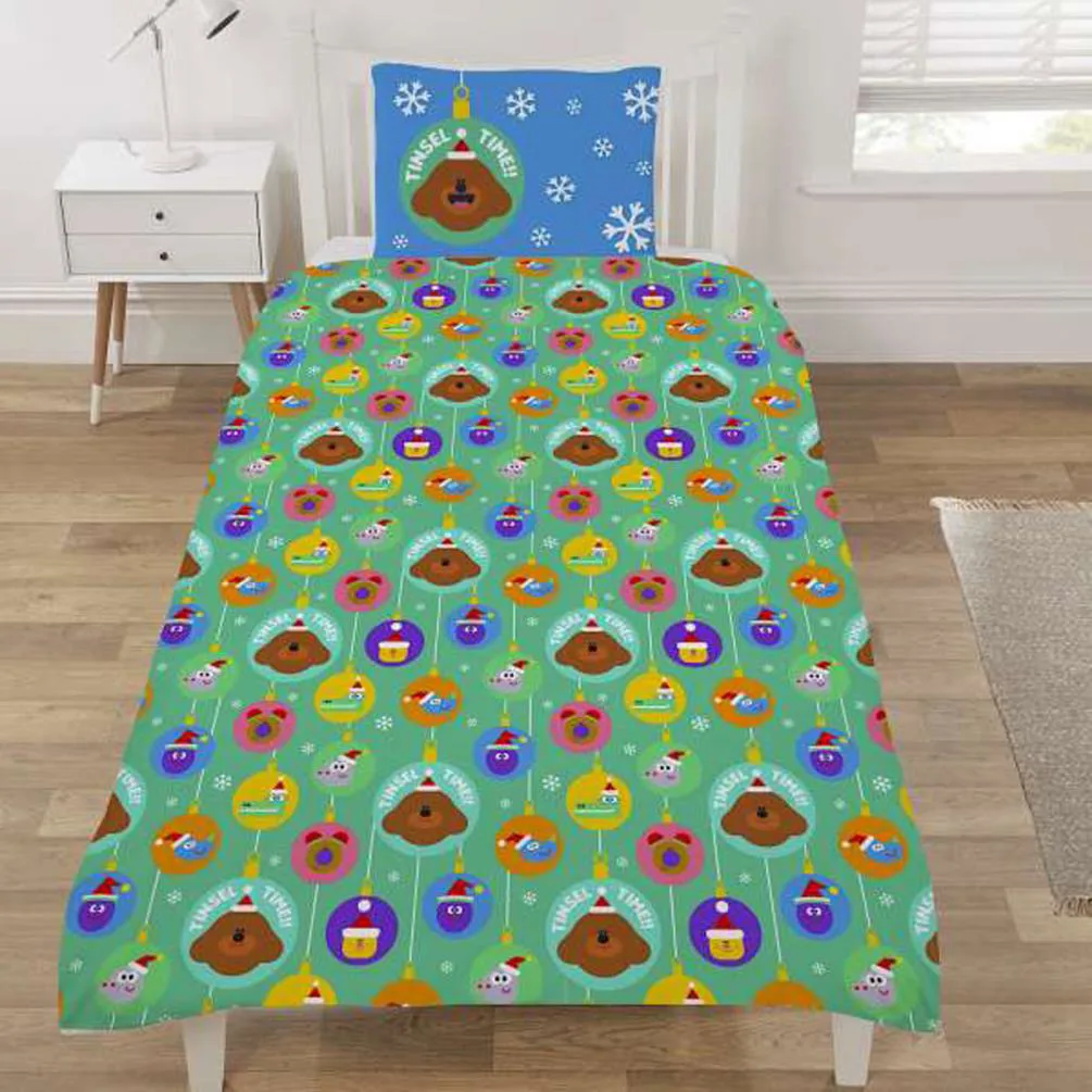Hey Duggee Christmas Reversible Single Duvet Bedding Set Extra Image 1