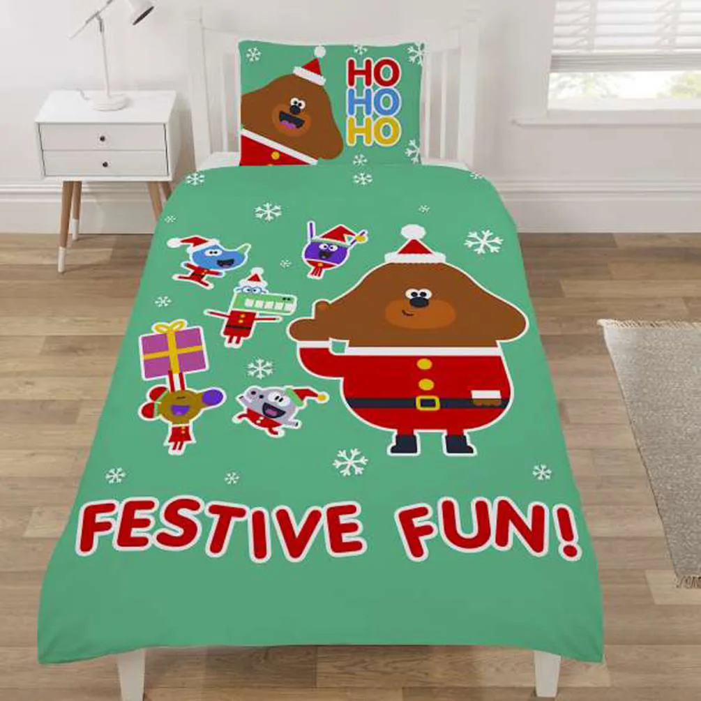 Hey Duggee Christmas Reversible Single Duvet Bedding Set Extra Image 2