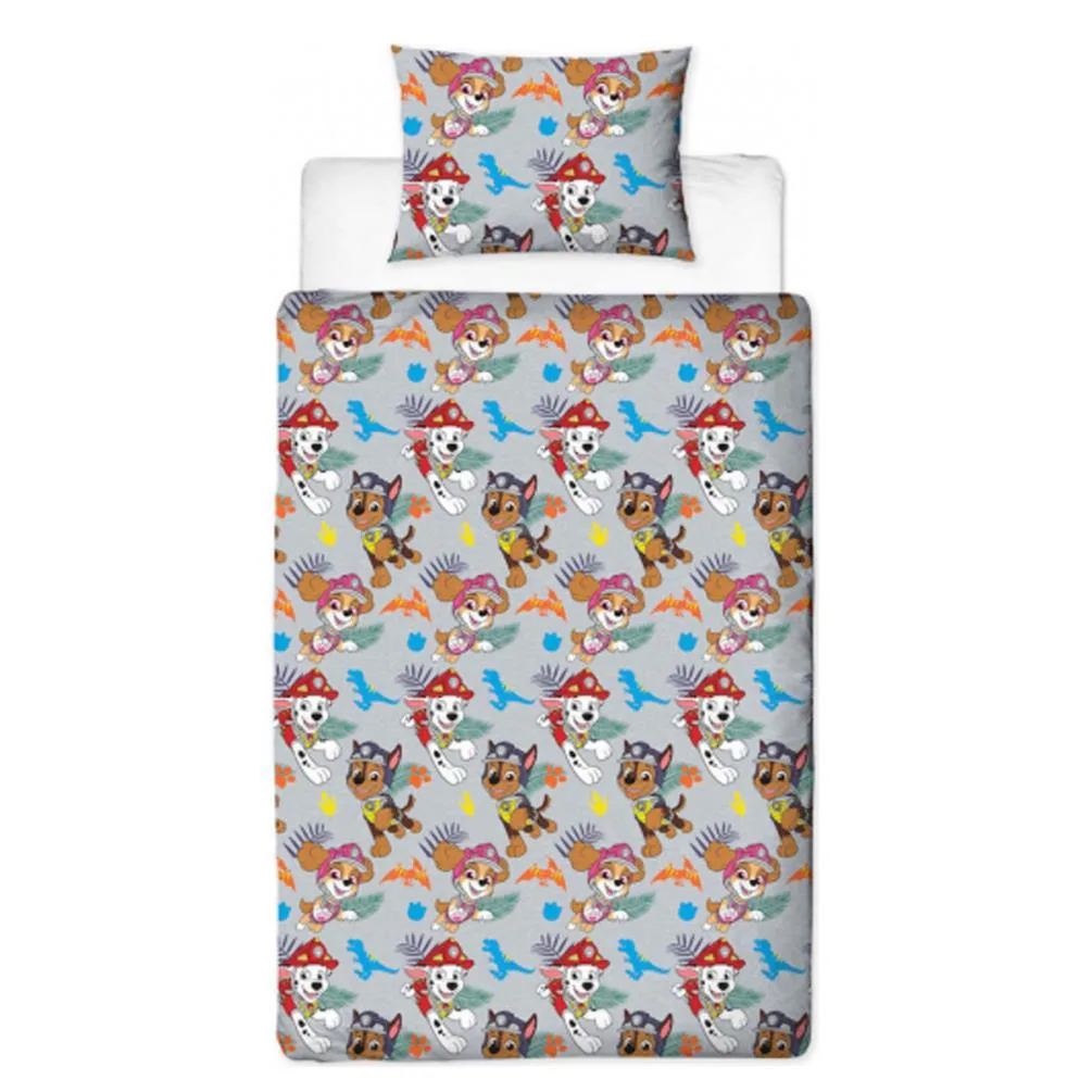 Paw Patrol Dino Reversible Single Duvet Cover Bedding Set Extra Image 1