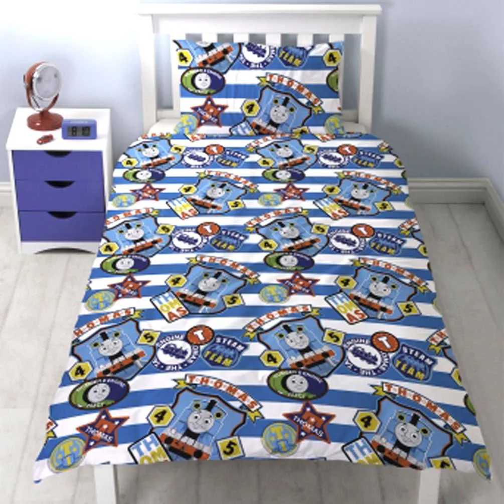 Thomas & Friends Patch Reversible Single Duvet Cover Bedding Set Extra Image 1