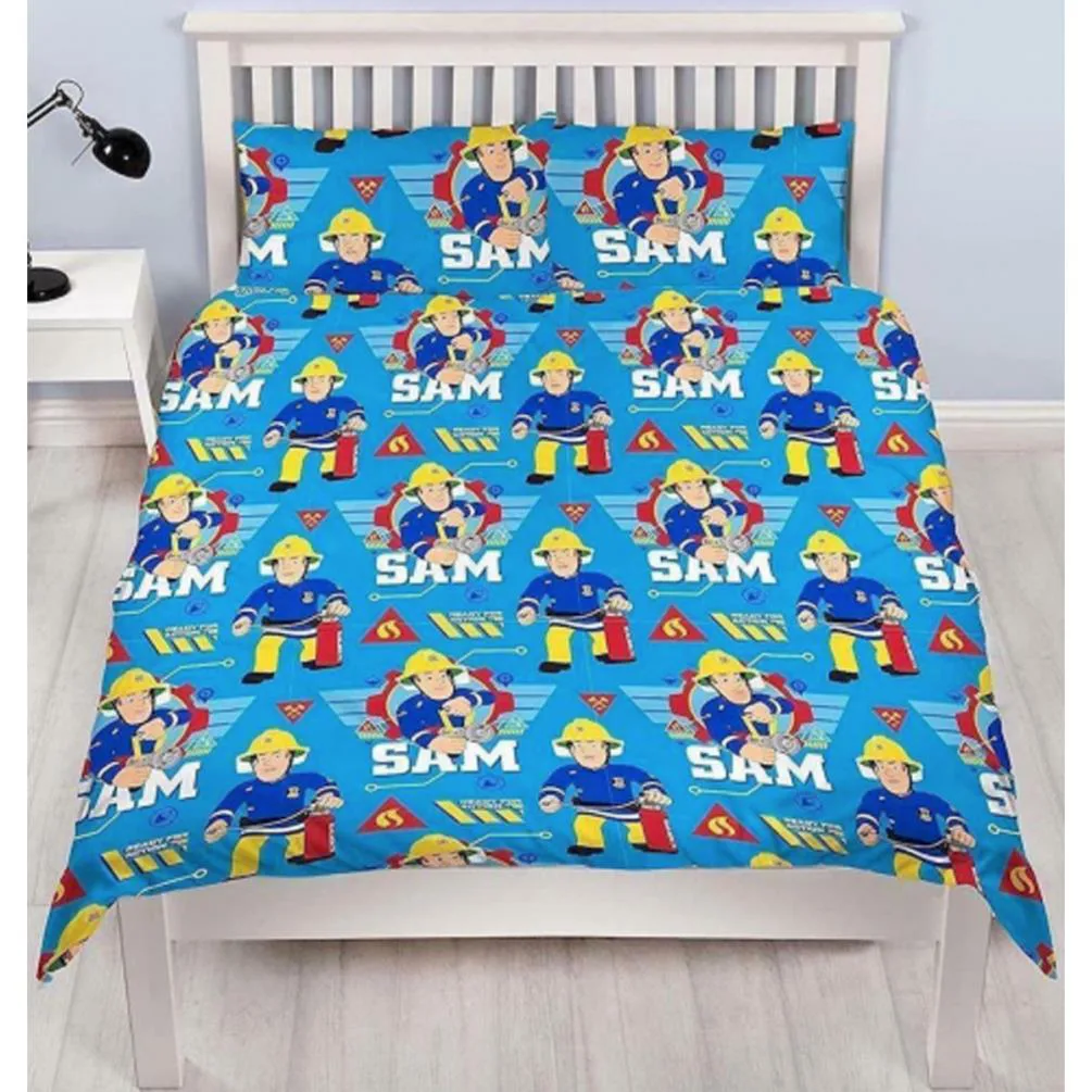 Fireman Sam Reversible Double Duvet Cover Bedding Set Extra Image 1