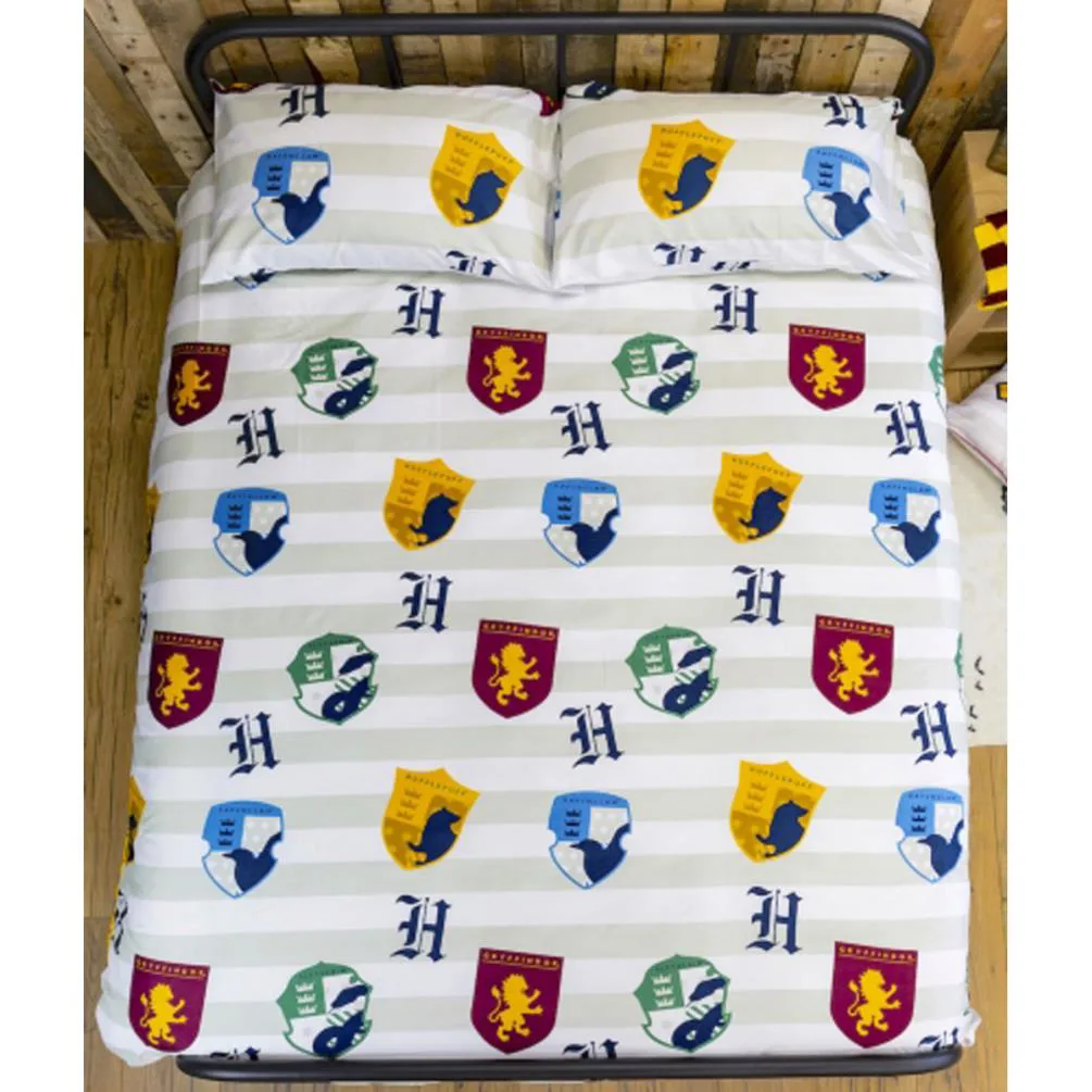 Harry Potter Stickers Reversible Double Duvet Cover Bedding Set Extra Image 1