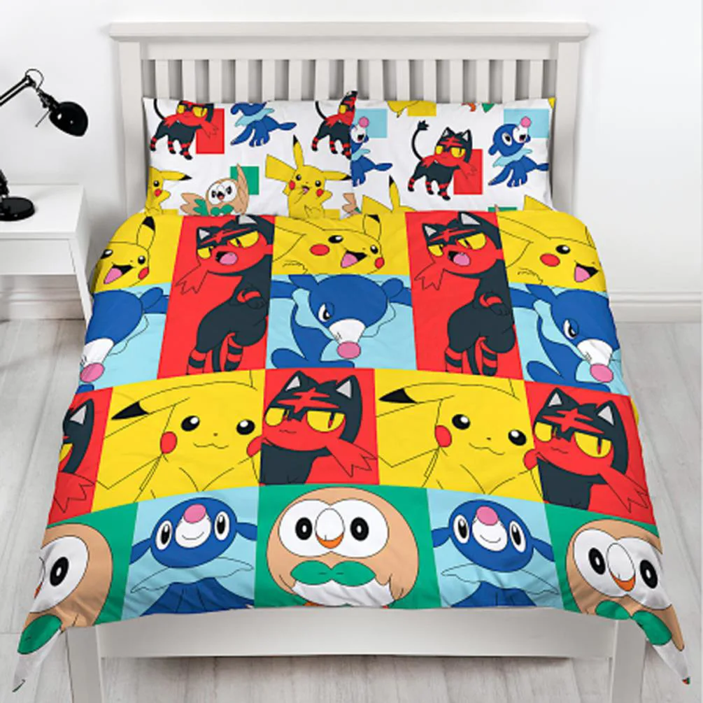 Pokemon Go Newbies Reversible Double Duvet Cover Bedding Set Extra Image 2