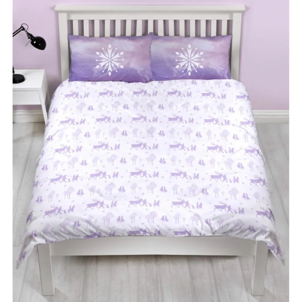 Disney Frozen II Reversible Double Duvet Cover Bedding Set Extra Image 1