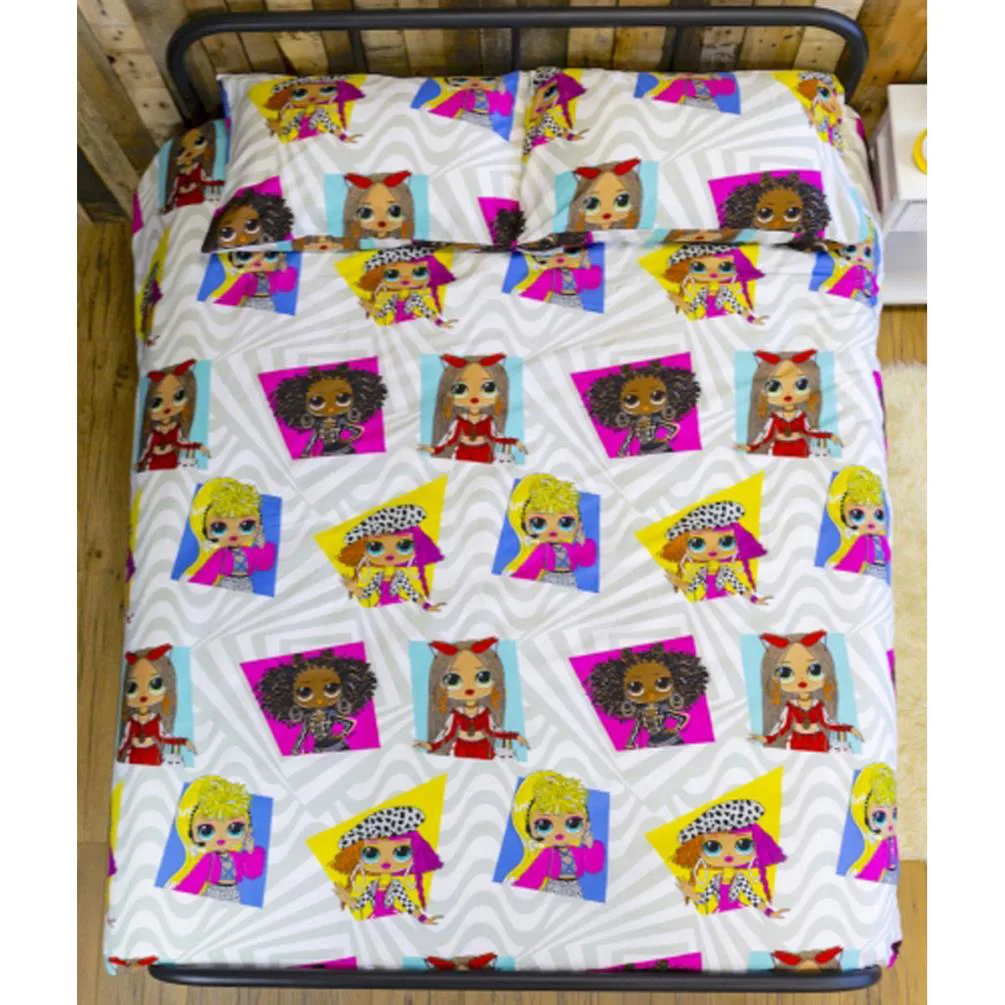 LOL Surprise OMG Buzz Reversible Double Duvet Cover Bedding Set Extra Image 1