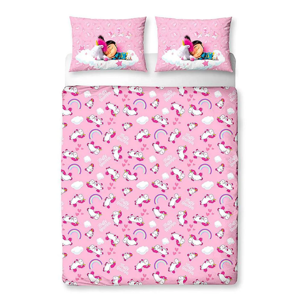 Despicable Me Agnes Reversible Double Duvet Cover Bedding Set Extra Image 1