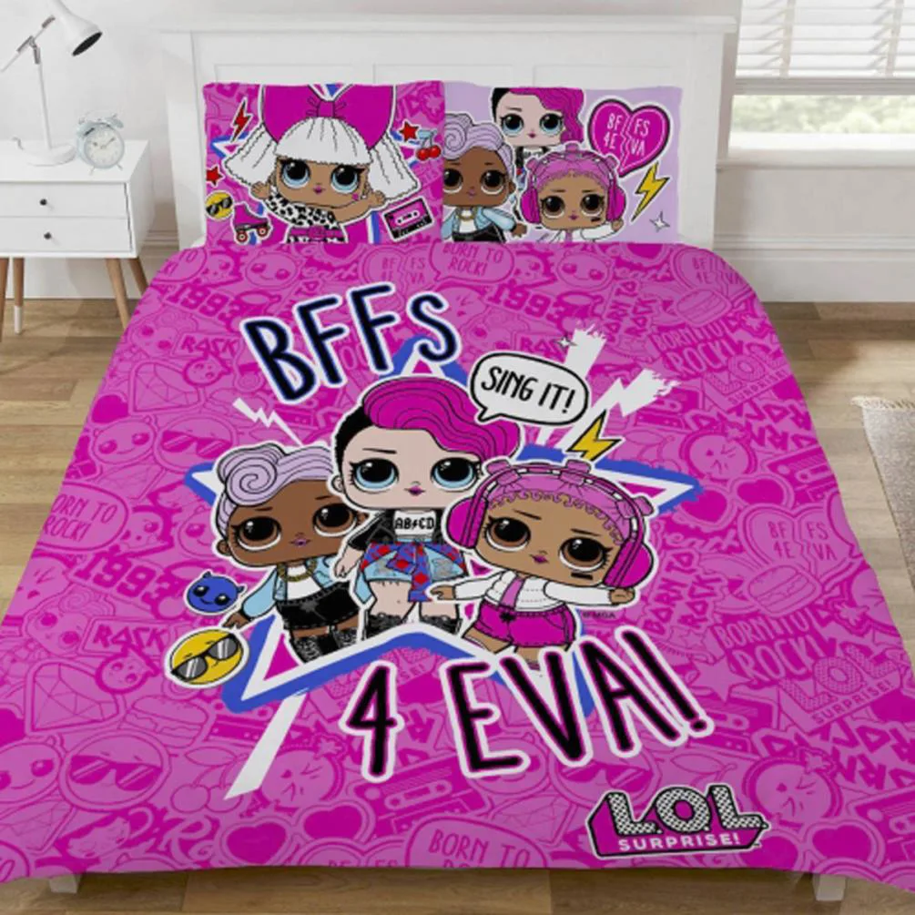 LOL Surprise Sing It Reversible Double Duvet Cover Bedding Set Extra Image 2
