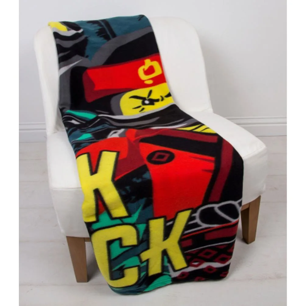 Lego Ninjago Jungle Character Fleece Blanket Extra Image 1