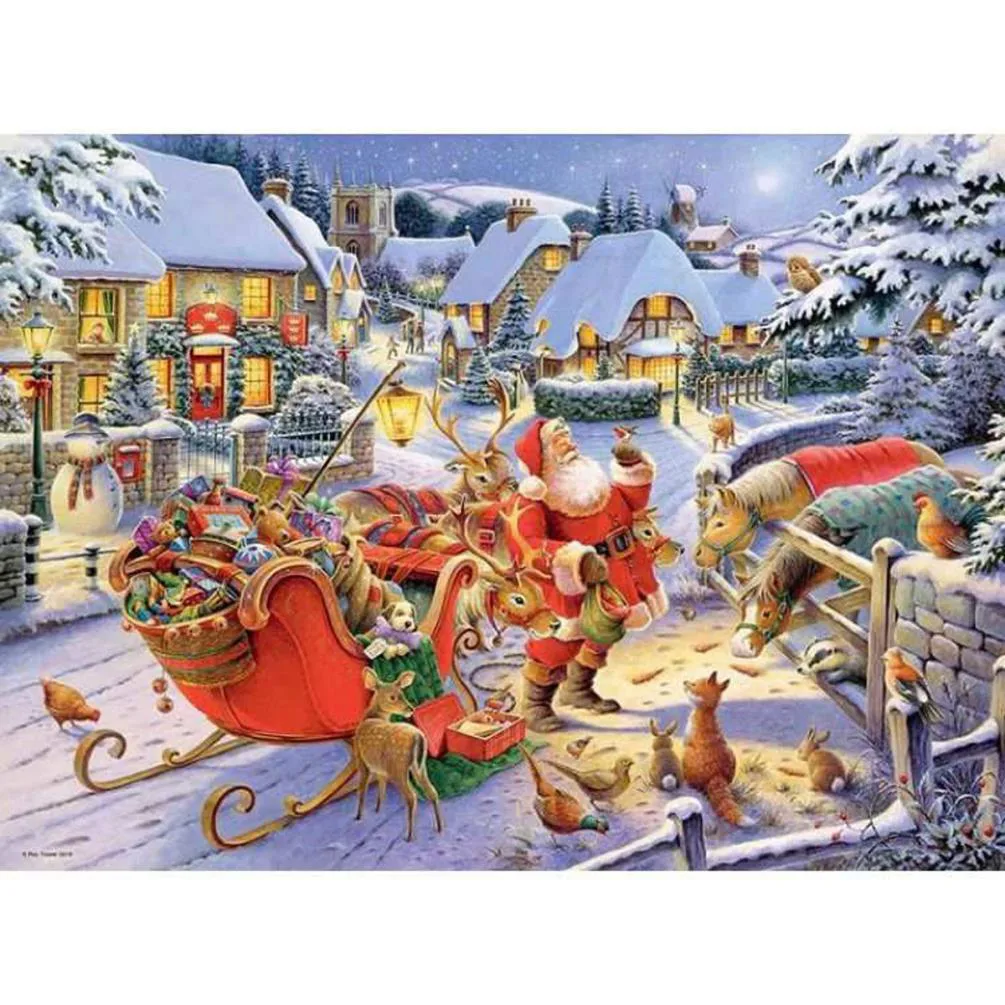 Christmas Collection Number One 2 x 500pc Jigsaw Puzzle Extra Image 1