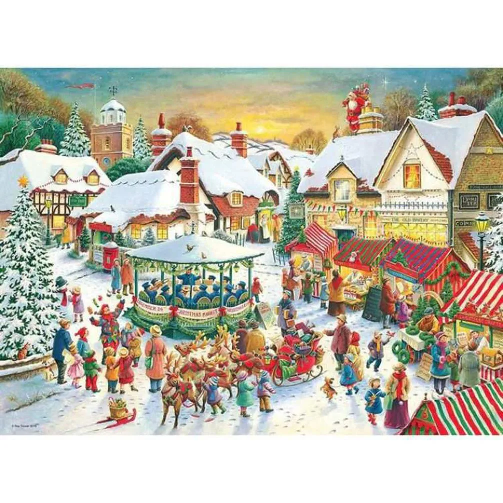 Christmas Collection Number One 2 x 500pc Jigsaw Puzzle Extra Image 2