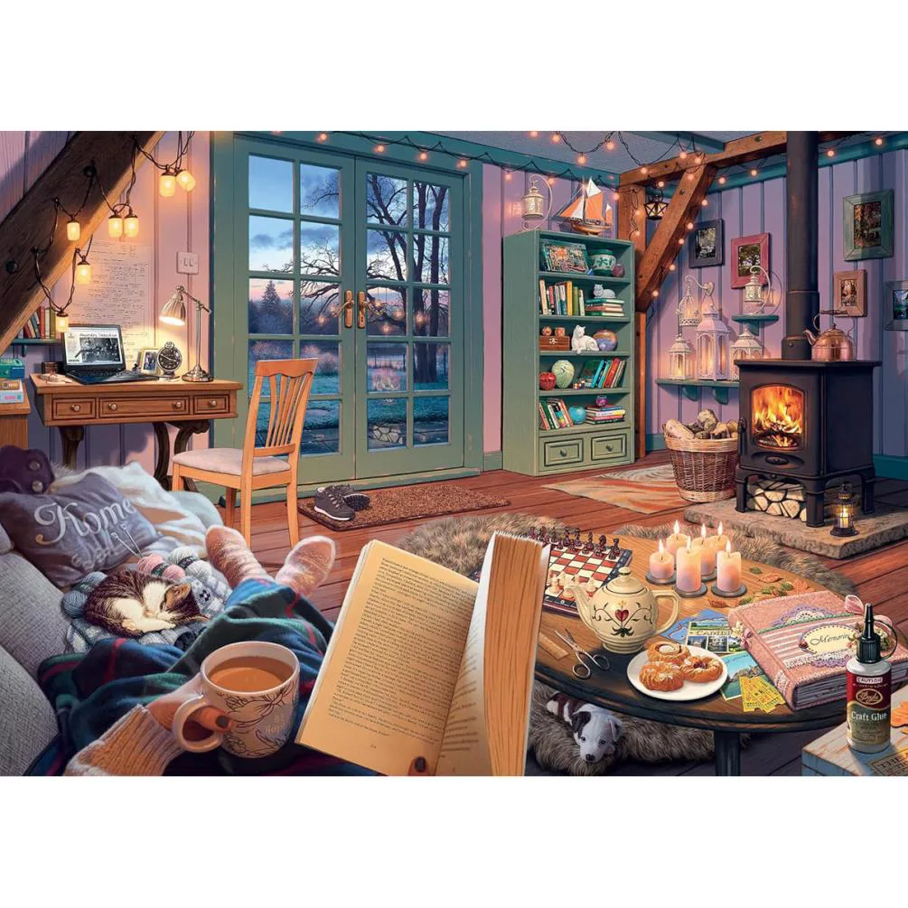 My Haven No 6. The Cosy Shed 1000pc Jigsaw Puzzle Extra Image 1